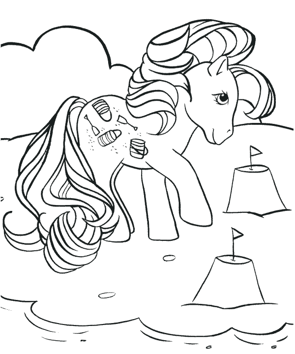 Plansa de colorat cu My Little Pony 44 55